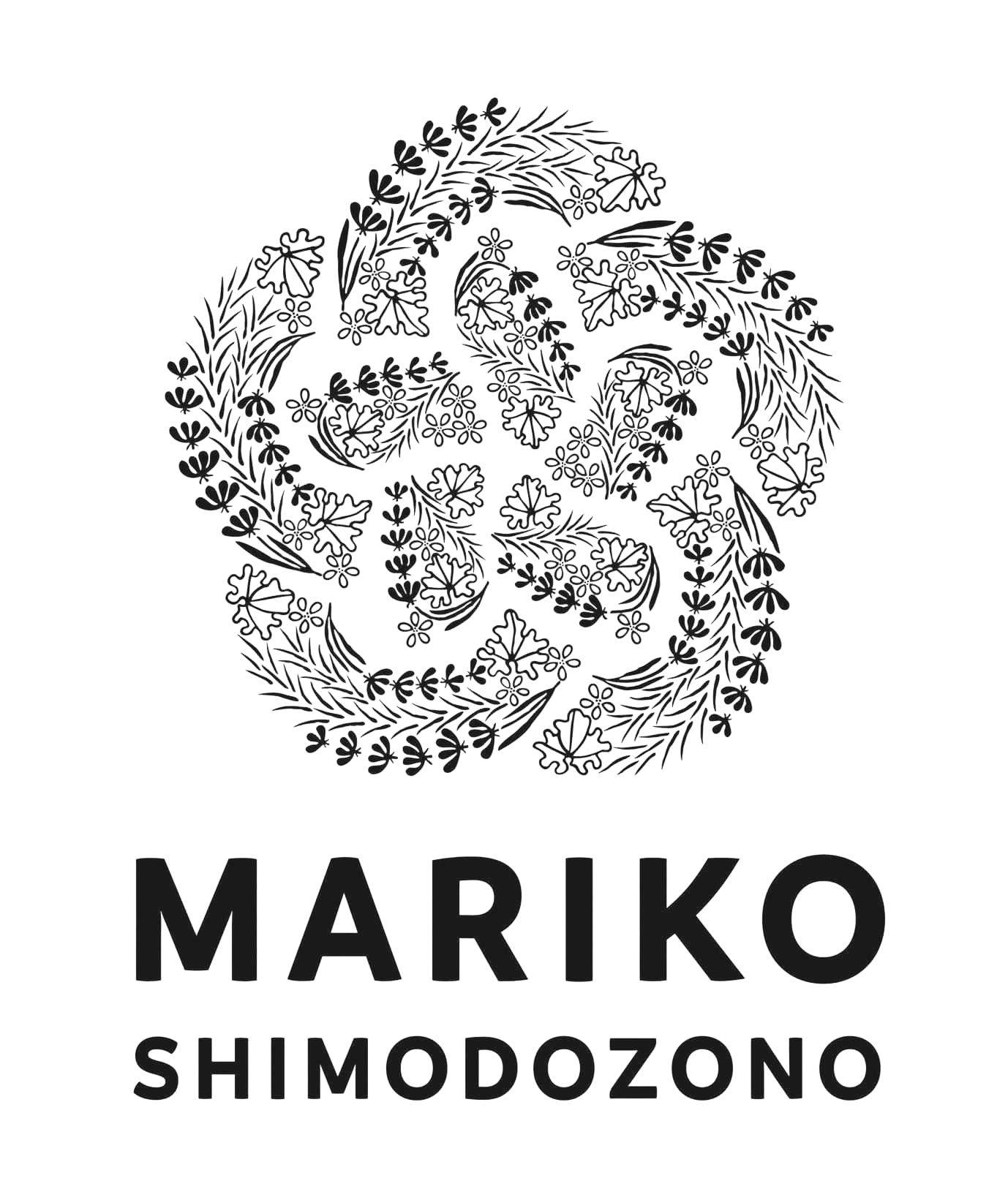 MARIKO SHIMODOZONO ロゴ